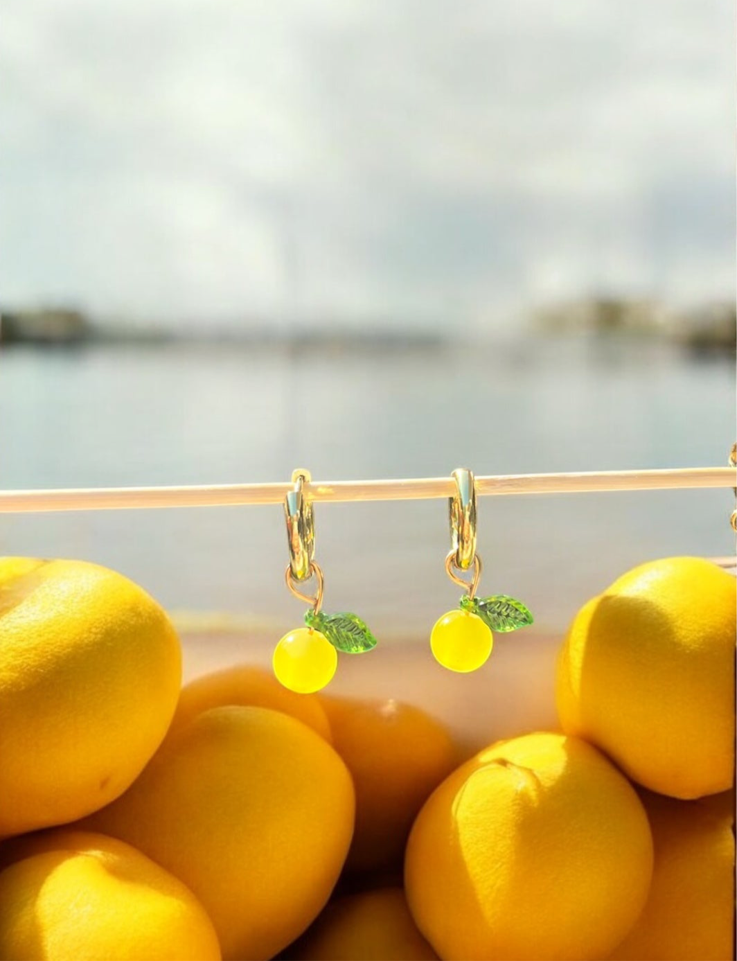 Citron earrings