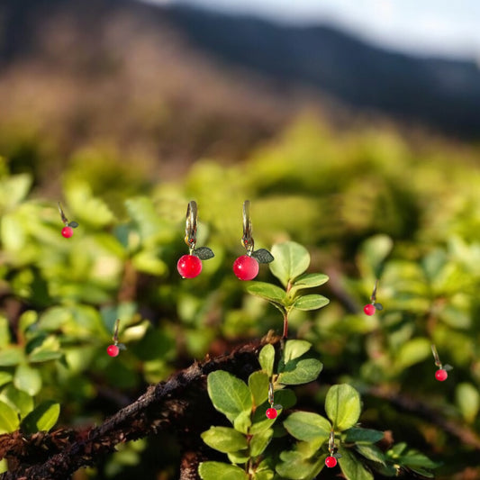 Lingonberry Stick S earrings