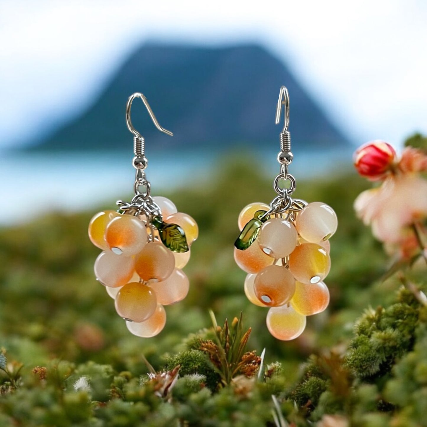 Cloudberry M earrings