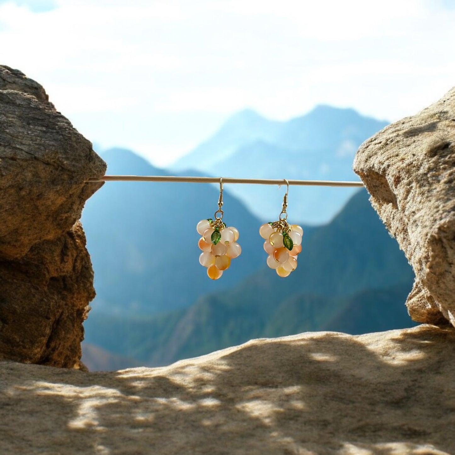 Cloudberry M earrings