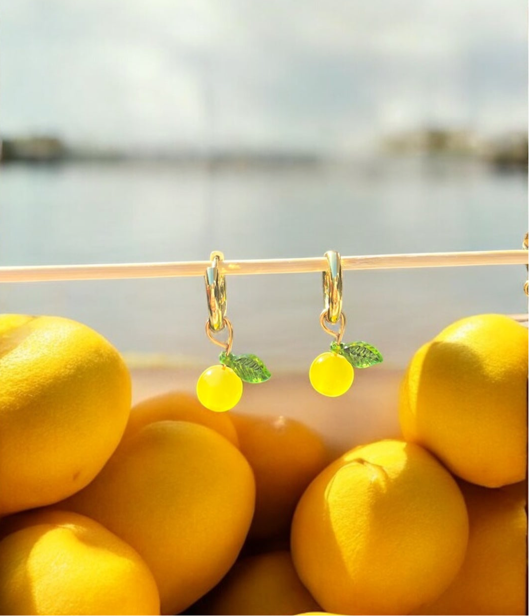Citron earrings